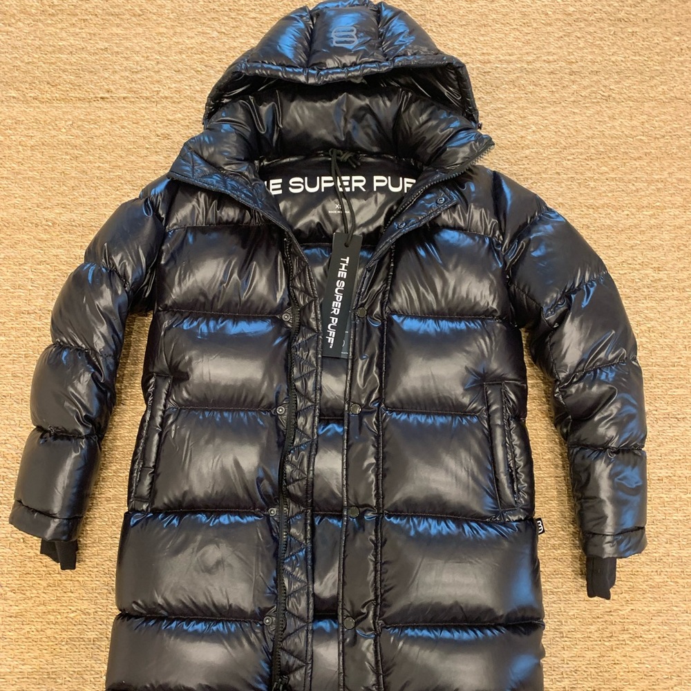 Aritzia Superpuff MID Gloss Black XS